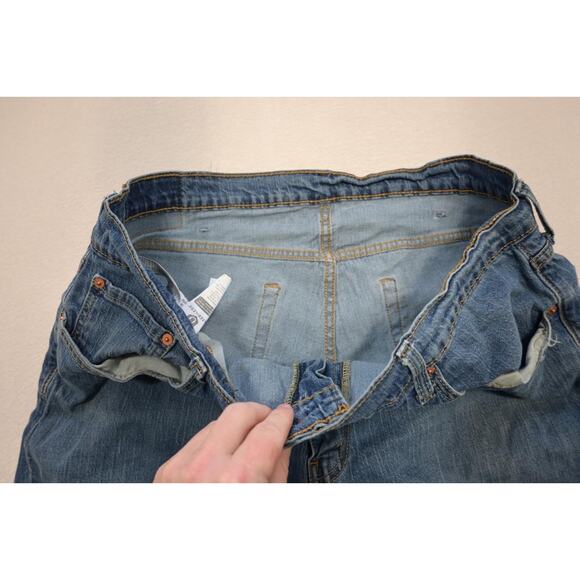 Levi's 559 Relaxed Straight Fit Stretch Rugged Blue Denim Jeans Mens Sz 40 x 32 - Picture 7 of 8